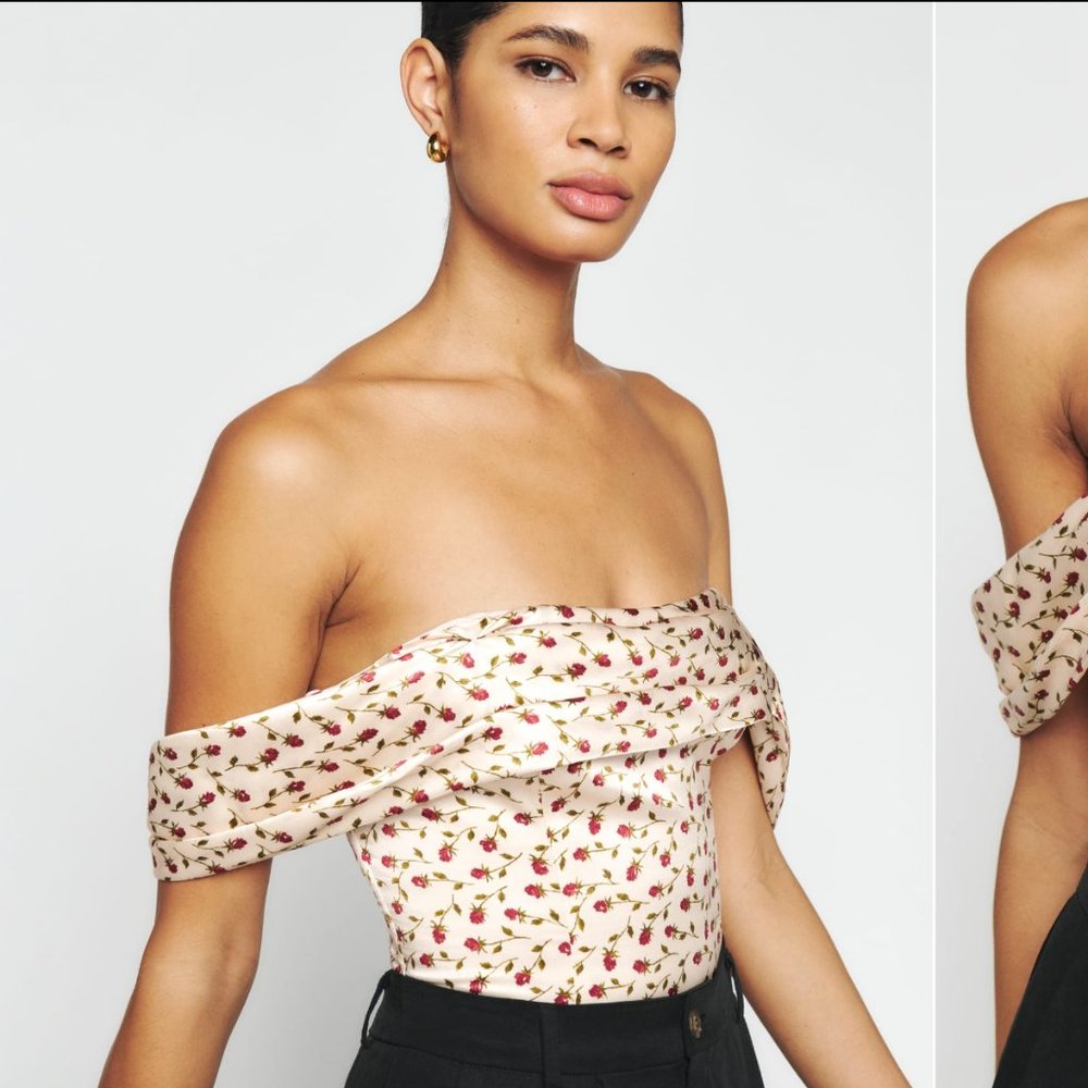 Reformation Lux Silk Top